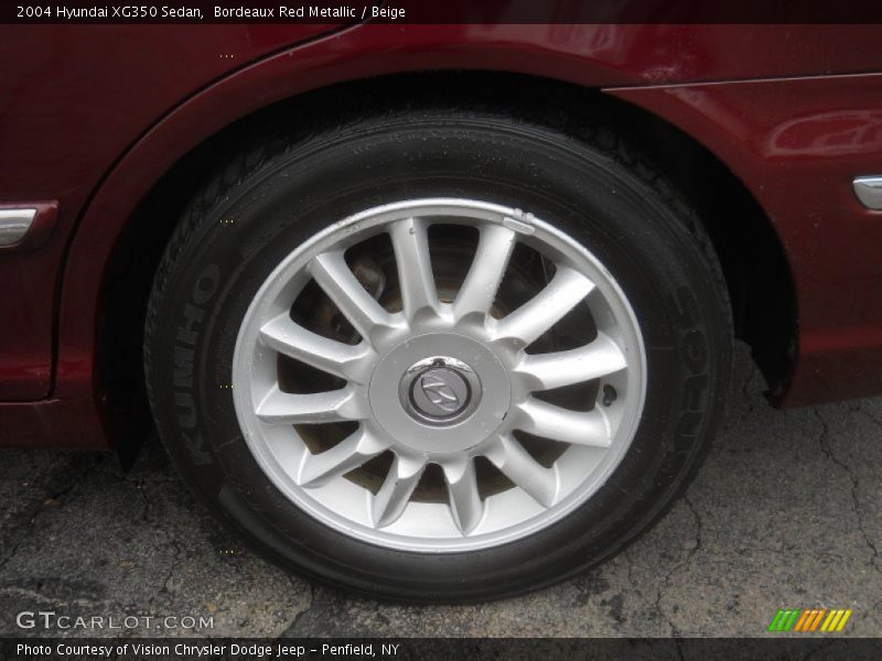 Bordeaux Red Metallic / Beige 2004 Hyundai XG350 Sedan