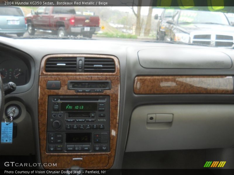 Bordeaux Red Metallic / Beige 2004 Hyundai XG350 Sedan
