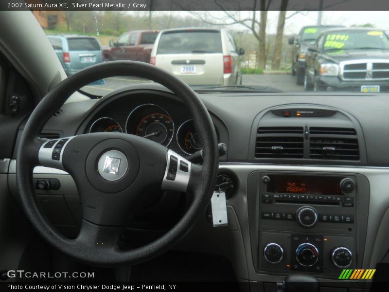 Silver Pearl Metallic / Gray 2007 Saturn Aura XE
