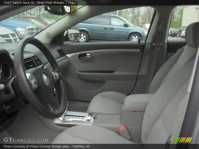 Silver Pearl Metallic / Gray 2007 Saturn Aura XE