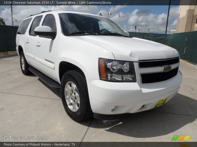 Summit White / Light Cashmere/Ebony 2008 Chevrolet Suburban 1500 LT