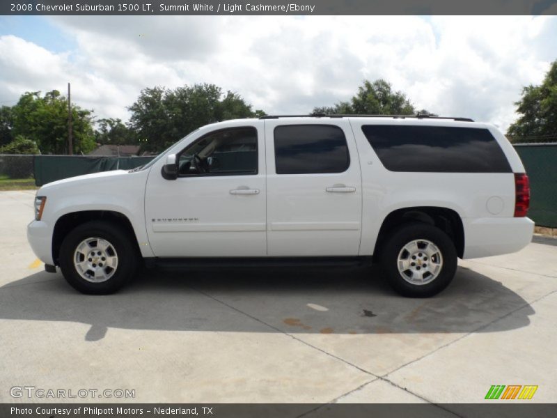 Summit White / Light Cashmere/Ebony 2008 Chevrolet Suburban 1500 LT