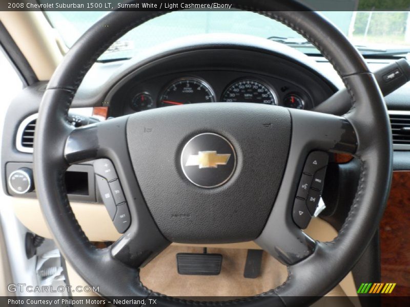 Summit White / Light Cashmere/Ebony 2008 Chevrolet Suburban 1500 LT