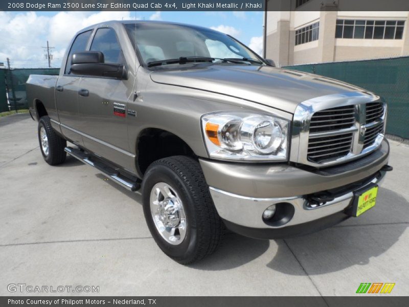 Light Khaki Metallic / Khaki 2008 Dodge Ram 2500 Lone Star Edition Quad Cab 4x4