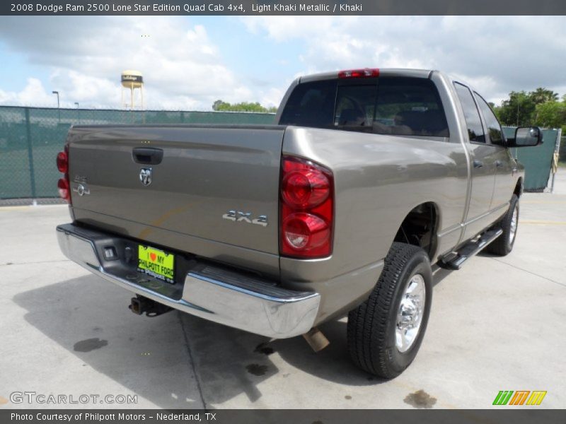 Light Khaki Metallic / Khaki 2008 Dodge Ram 2500 Lone Star Edition Quad Cab 4x4