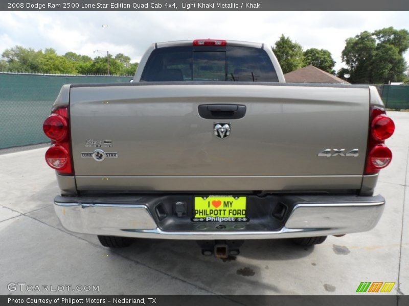 Light Khaki Metallic / Khaki 2008 Dodge Ram 2500 Lone Star Edition Quad Cab 4x4