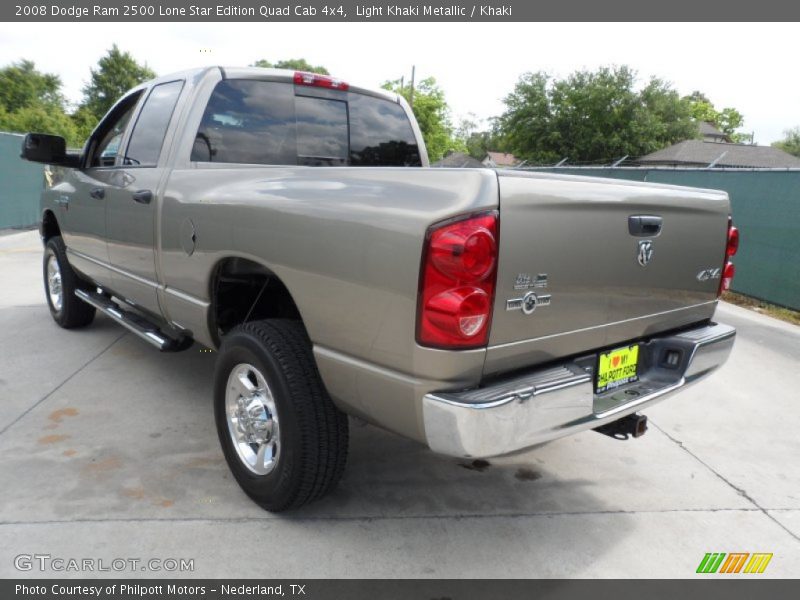 Light Khaki Metallic / Khaki 2008 Dodge Ram 2500 Lone Star Edition Quad Cab 4x4