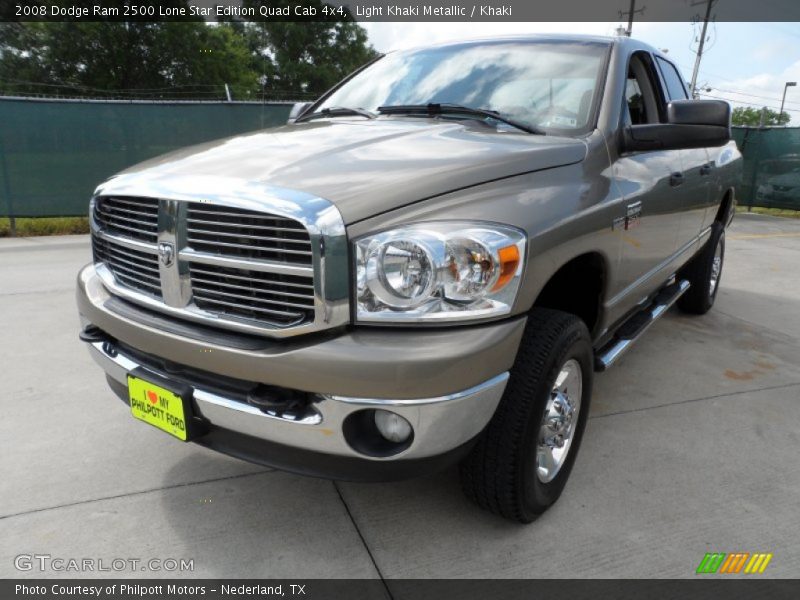 Light Khaki Metallic / Khaki 2008 Dodge Ram 2500 Lone Star Edition Quad Cab 4x4