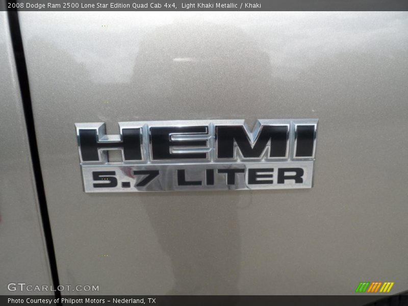 Light Khaki Metallic / Khaki 2008 Dodge Ram 2500 Lone Star Edition Quad Cab 4x4
