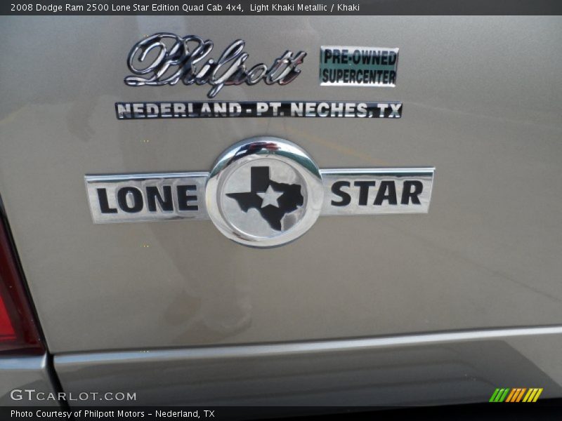 Light Khaki Metallic / Khaki 2008 Dodge Ram 2500 Lone Star Edition Quad Cab 4x4