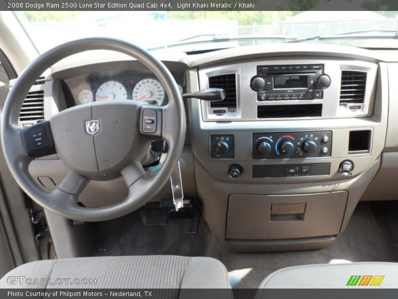 Light Khaki Metallic / Khaki 2008 Dodge Ram 2500 Lone Star Edition Quad Cab 4x4