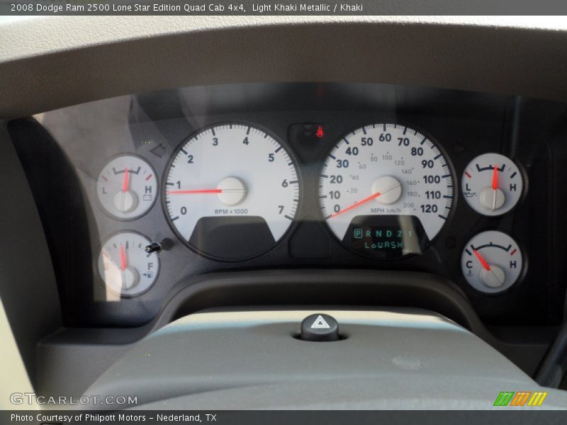 Light Khaki Metallic / Khaki 2008 Dodge Ram 2500 Lone Star Edition Quad Cab 4x4