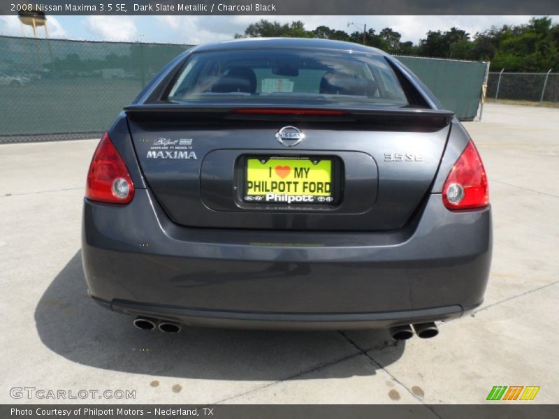 Dark Slate Metallic / Charcoal Black 2008 Nissan Maxima 3.5 SE