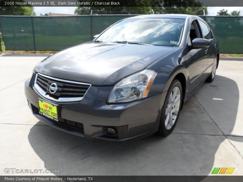 Dark Slate Metallic / Charcoal Black 2008 Nissan Maxima 3.5 SE