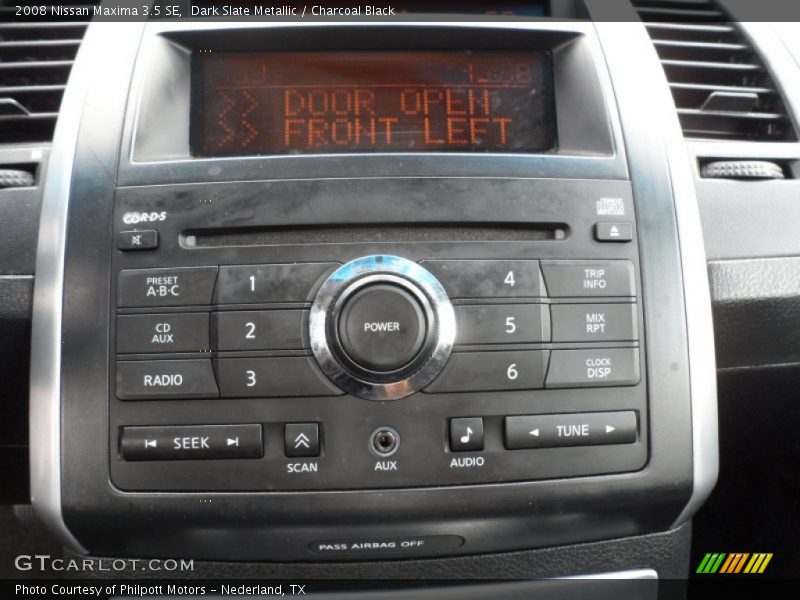 Dark Slate Metallic / Charcoal Black 2008 Nissan Maxima 3.5 SE
