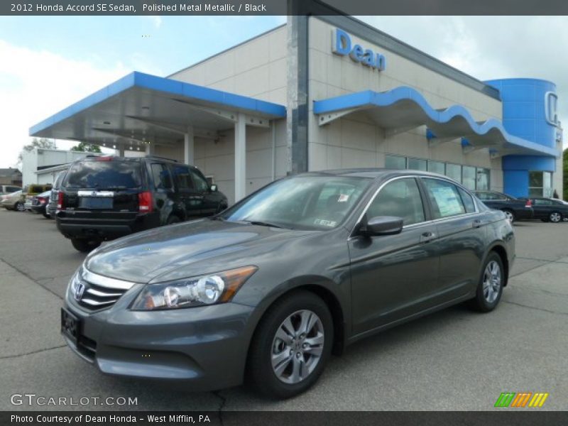 Polished Metal Metallic / Black 2012 Honda Accord SE Sedan