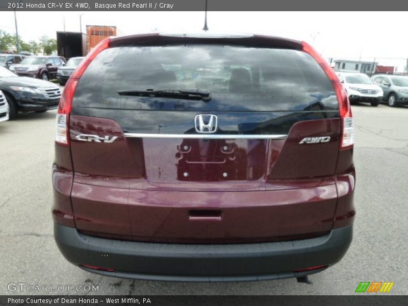 Basque Red Pearl II / Gray 2012 Honda CR-V EX 4WD