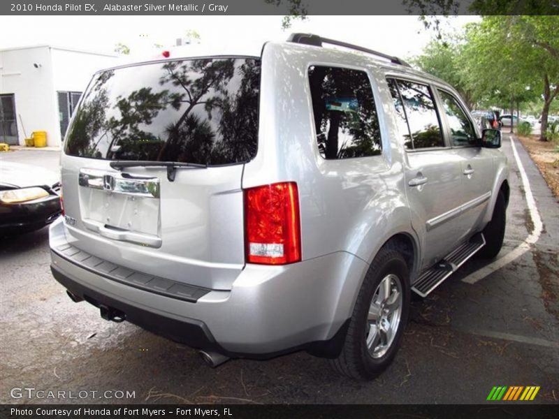 Alabaster Silver Metallic / Gray 2010 Honda Pilot EX