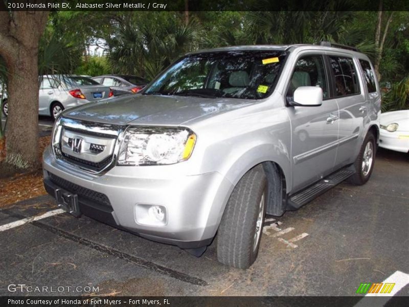 Alabaster Silver Metallic / Gray 2010 Honda Pilot EX