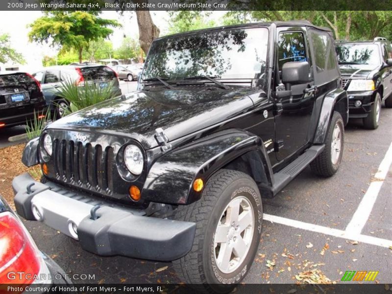 Black / Dark Slate Gray/Medium Slate Gray 2008 Jeep Wrangler Sahara 4x4