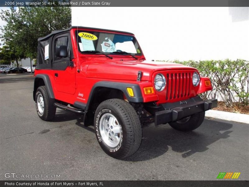 Flame Red / Dark Slate Gray 2006 Jeep Wrangler SE 4x4