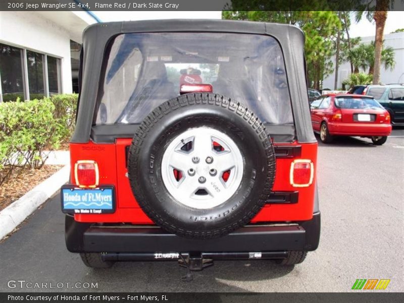 Flame Red / Dark Slate Gray 2006 Jeep Wrangler SE 4x4