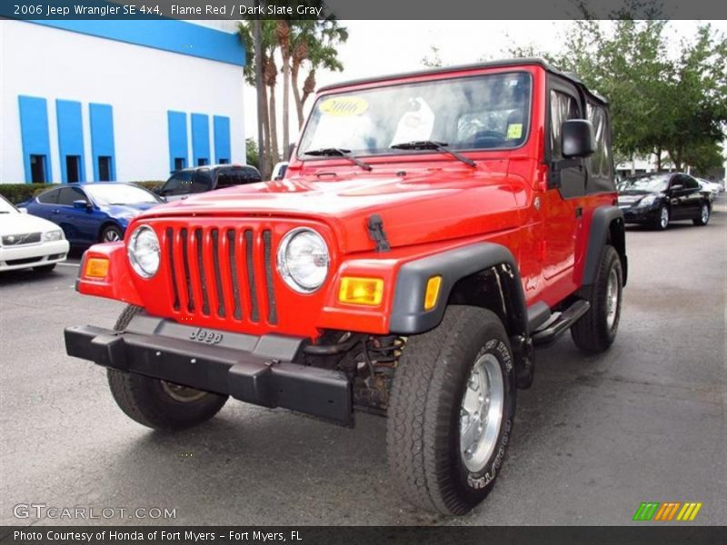 Flame Red / Dark Slate Gray 2006 Jeep Wrangler SE 4x4