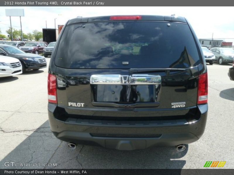 Crystal Black Pearl / Gray 2012 Honda Pilot Touring 4WD