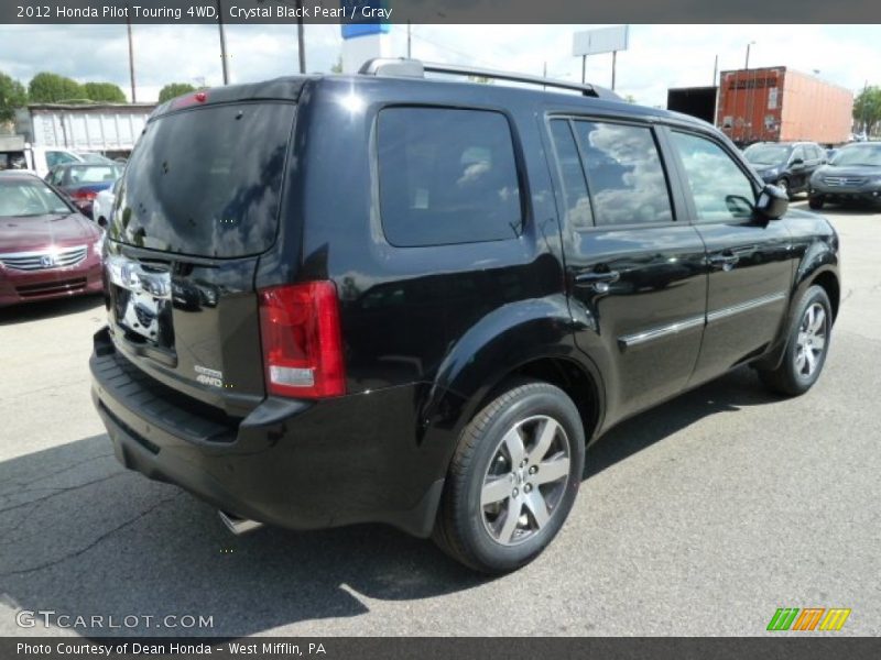 Crystal Black Pearl / Gray 2012 Honda Pilot Touring 4WD