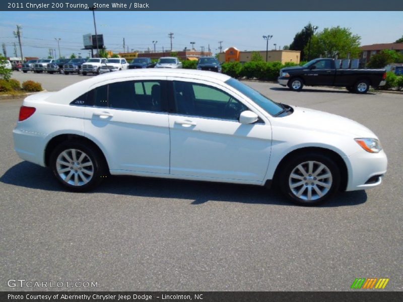 Stone White / Black 2011 Chrysler 200 Touring