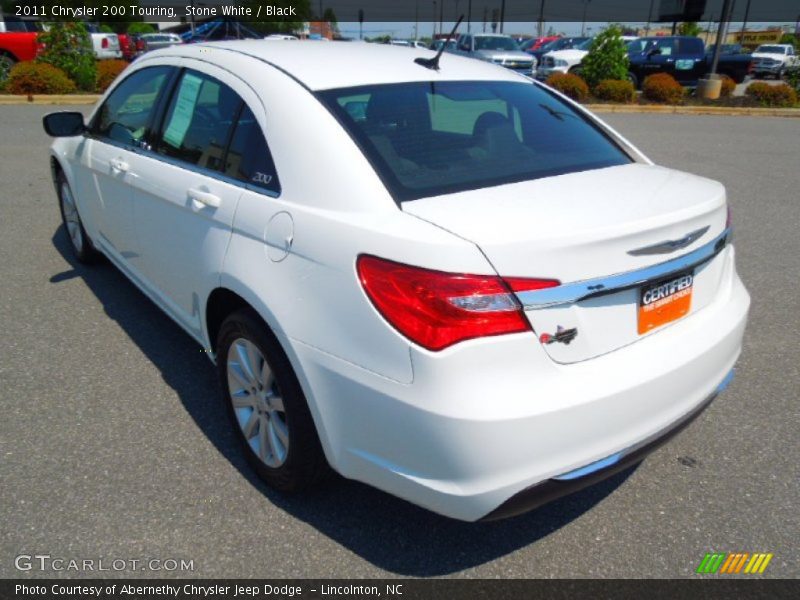 Stone White / Black 2011 Chrysler 200 Touring