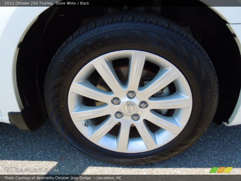 Stone White / Black 2011 Chrysler 200 Touring