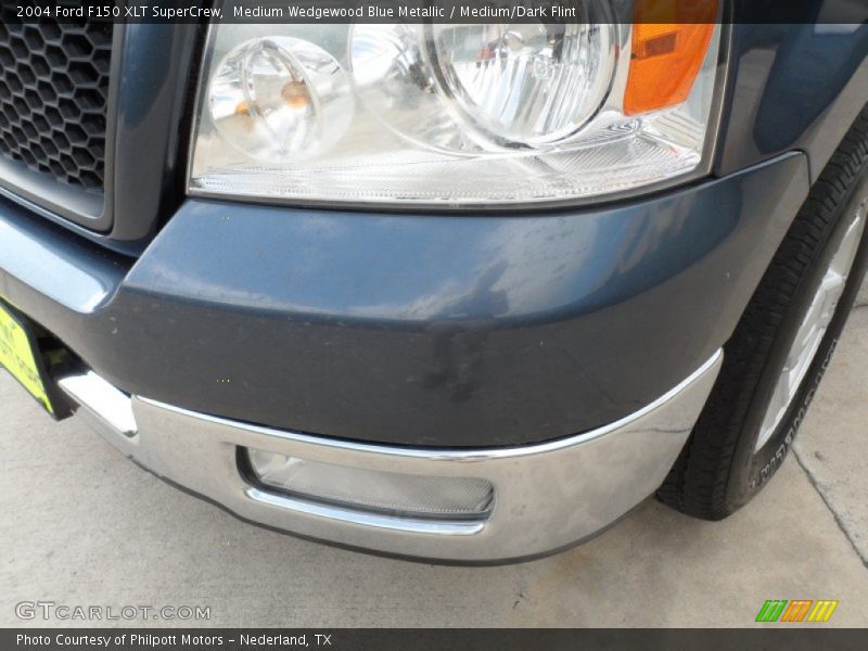 Medium Wedgewood Blue Metallic / Medium/Dark Flint 2004 Ford F150 XLT SuperCrew