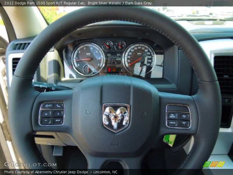 Bright Silver Metallic / Dark Slate Gray 2012 Dodge Ram 1500 Sport R/T Regular Cab