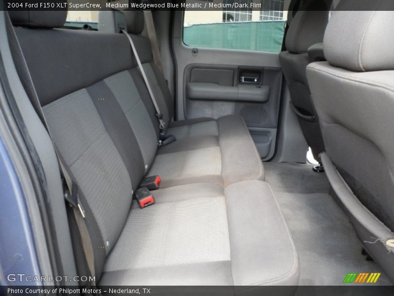 Medium Wedgewood Blue Metallic / Medium/Dark Flint 2004 Ford F150 XLT SuperCrew