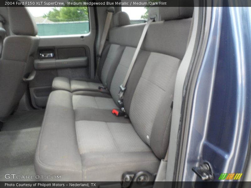 Medium Wedgewood Blue Metallic / Medium/Dark Flint 2004 Ford F150 XLT SuperCrew