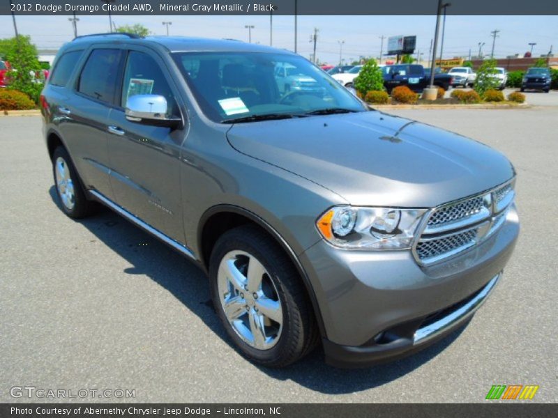 Mineral Gray Metallic / Black 2012 Dodge Durango Citadel AWD
