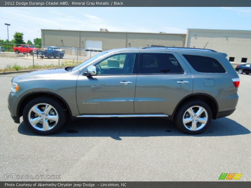 Mineral Gray Metallic / Black 2012 Dodge Durango Citadel AWD
