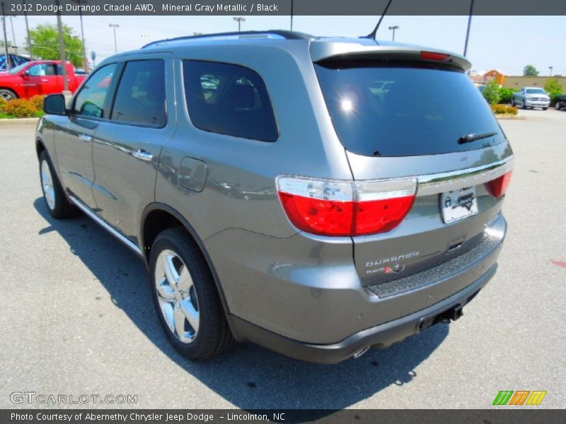 Mineral Gray Metallic / Black 2012 Dodge Durango Citadel AWD