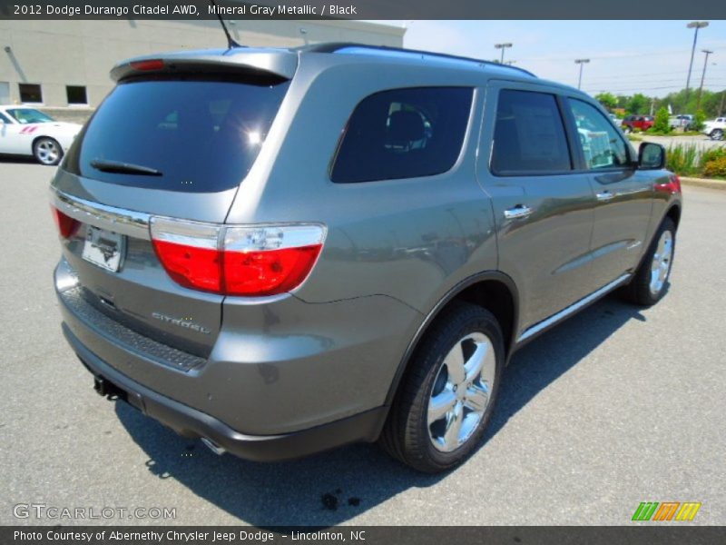 Mineral Gray Metallic / Black 2012 Dodge Durango Citadel AWD