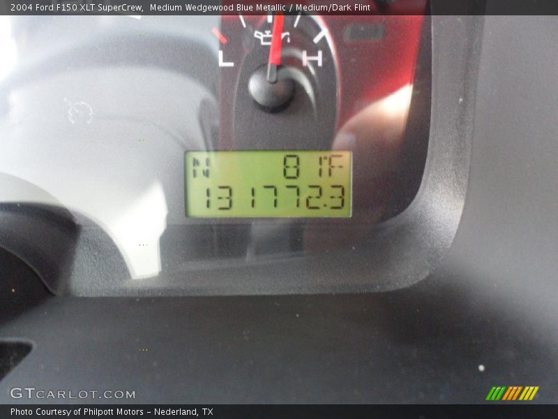 Medium Wedgewood Blue Metallic / Medium/Dark Flint 2004 Ford F150 XLT SuperCrew