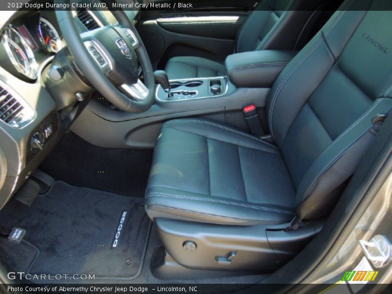 Mineral Gray Metallic / Black 2012 Dodge Durango Citadel AWD
