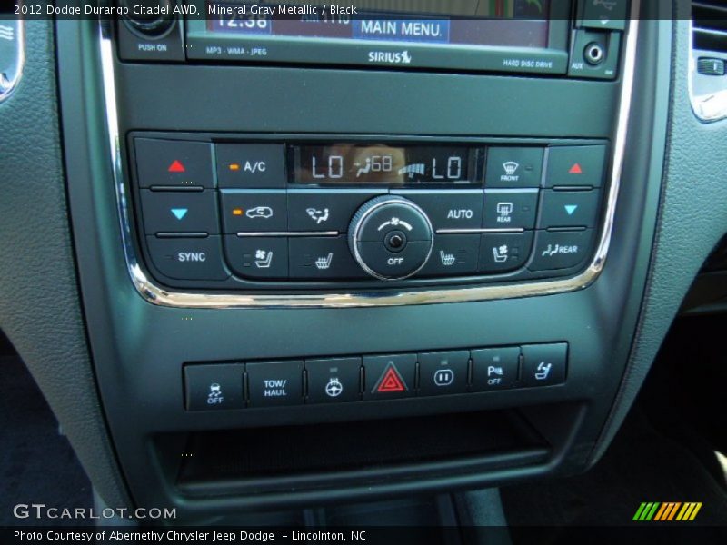 Mineral Gray Metallic / Black 2012 Dodge Durango Citadel AWD