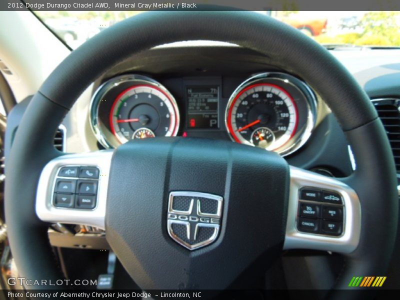 Mineral Gray Metallic / Black 2012 Dodge Durango Citadel AWD