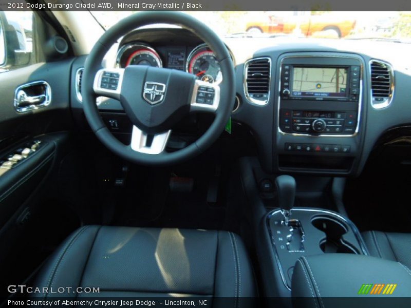 Mineral Gray Metallic / Black 2012 Dodge Durango Citadel AWD