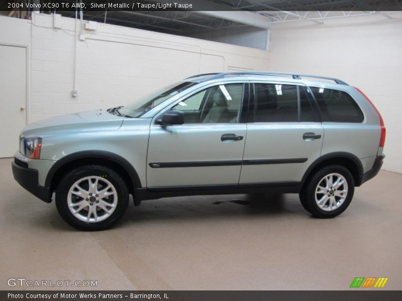 Silver Metallic / Taupe/Light Taupe 2004 Volvo XC90 T6 AWD