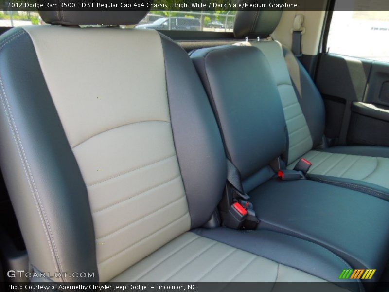 Bright White / Dark Slate/Medium Graystone 2012 Dodge Ram 3500 HD ST Regular Cab 4x4 Chassis