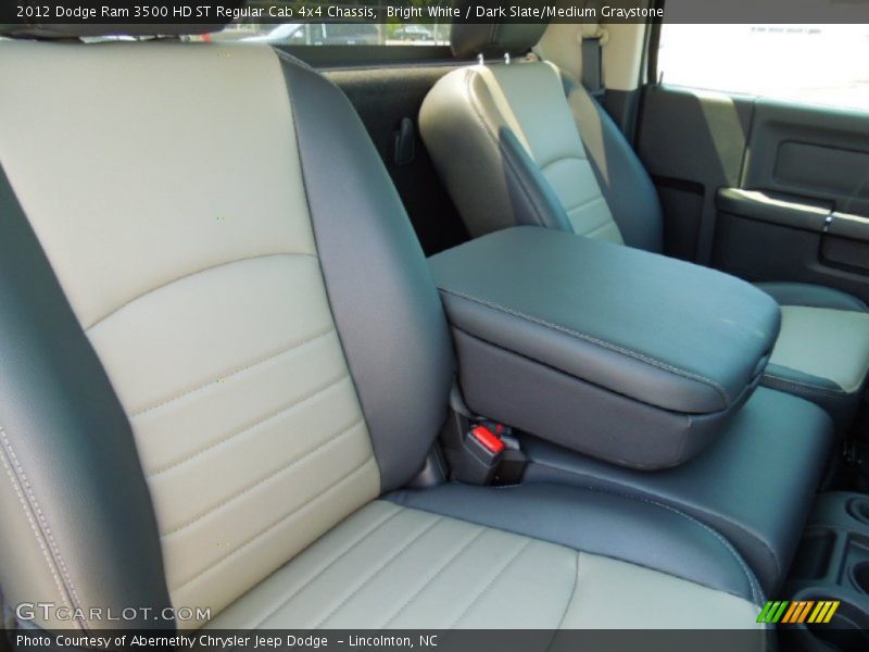 Bright White / Dark Slate/Medium Graystone 2012 Dodge Ram 3500 HD ST Regular Cab 4x4 Chassis