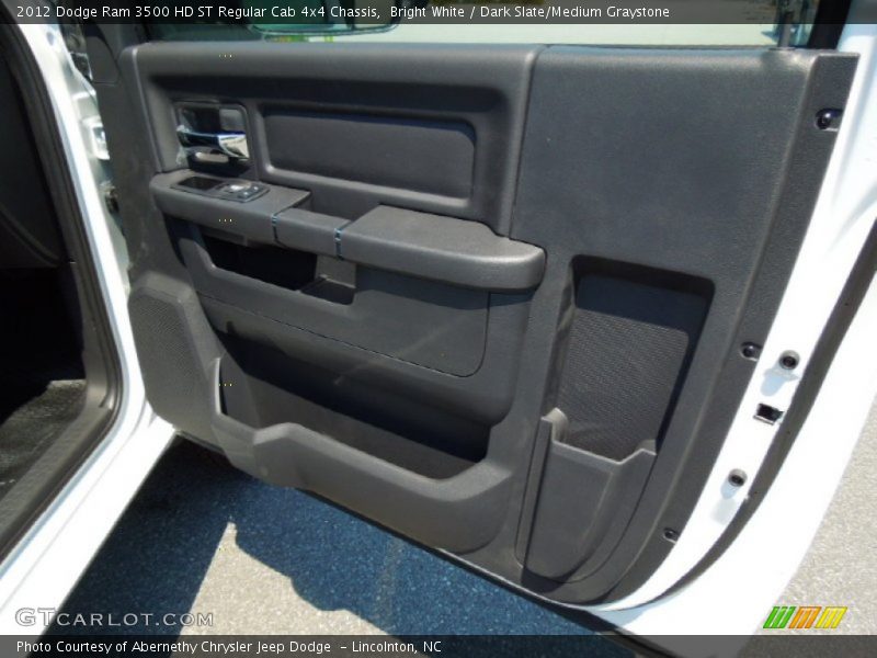 Bright White / Dark Slate/Medium Graystone 2012 Dodge Ram 3500 HD ST Regular Cab 4x4 Chassis