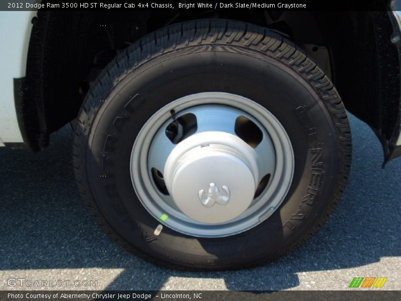 Bright White / Dark Slate/Medium Graystone 2012 Dodge Ram 3500 HD ST Regular Cab 4x4 Chassis